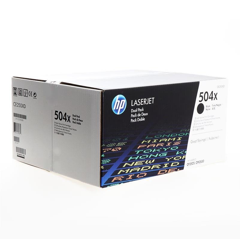 HP CE250XD/504X Dual pack, 2ks - originál